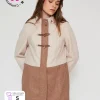 CHAQUETA GAMUZA MUJER CACHAREL CUELLO REDONDO