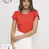 POLERA MARQUIS MANGA BRODERIE